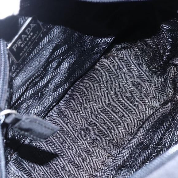 PRADA Hand Bag Nylon Black Auth bs30539