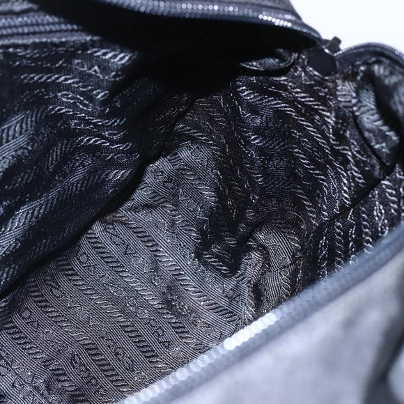 PRADA Hand Bag Nylon Black Auth bs30539