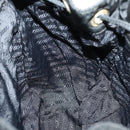 PRADA Backpack Nylon Black Silver Auth bs30542-22