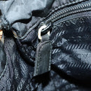 PRADA Backpack Nylon Black Silver Auth bs30542-24