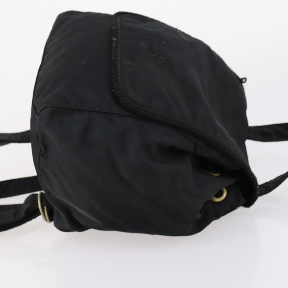PRADA Backpack Nylon Black Silver Auth bs30542