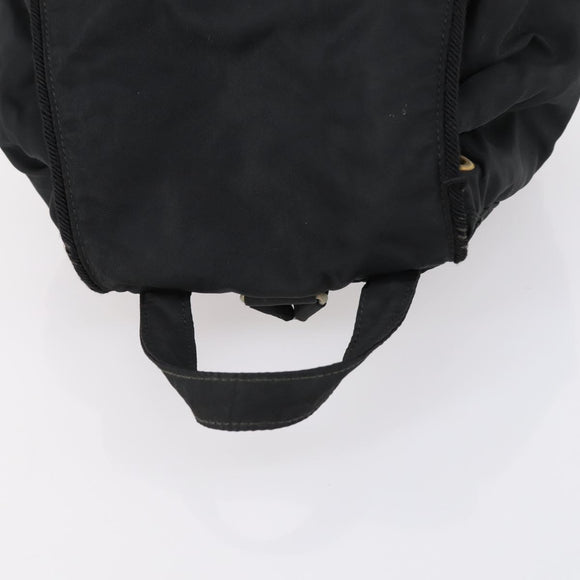 PRADA Backpack Nylon Black Silver Auth bs30542