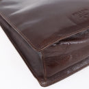 PRADA Chain Hand Bag Leather Brown Auth bs30545-11