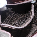 PRADA Chain Hand Bag Leather Brown Auth bs30545-20