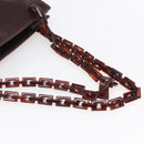 PRADA Chain Hand Bag Leather Brown Auth bs30545-7