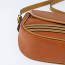 BALENCIAGA Shoulder Bag Leather Orange Gold Auth bs30546-9