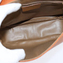 BALENCIAGA Shoulder Bag Leather Orange Gold Auth bs30546-11