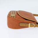 BALENCIAGA Shoulder Bag Leather Orange Gold Auth bs30546-4