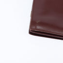 CARTIER Must Line Shoulder Bag Leather Bordeaux Gold Auth bs30547-12