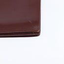 CARTIER Must Line Shoulder Bag Leather Bordeaux Gold Auth bs30547-13