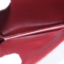 CARTIER Must Line Shoulder Bag Leather Bordeaux Gold Auth bs30547-16