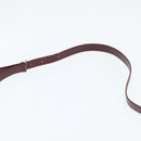 CARTIER Must Line Shoulder Bag Leather Bordeaux Gold Auth bs30547-8