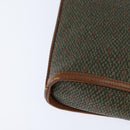 SAINT LAURENT Shoulder Bag PVC Leather Brown Gold Auth bs30550-16