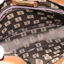 SAINT LAURENT Schoudertas PVC Leer Bruin Goud Auth bs30550-11