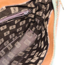 SAINT LAURENT Shoulder Bag PVC Leather Brown Gold Auth bs30550-19