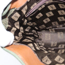 SAINT LAURENT Shoulder Bag PVC Leather Brown Gold Auth bs30550-20