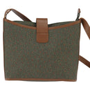 SAINT LAURENT Shoulder Bag PVC Leather Brown Gold Auth bs30550-2