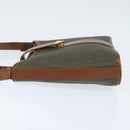 SAINT LAURENT Shoulder Bag PVC Leather Brown Gold Auth bs30550-3