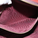 CARTIER Must Line Shoulder Bag Leather Bordeaux Gold Auth bs30552-12