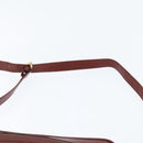 CARTIER Must Line Shoulder Bag Leather Bordeaux Gold Auth bs30552-8