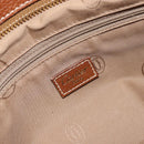 CARTIER Must Line Hand Bag Leather Brown Gold Auth bs30553-16