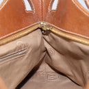 CARTIER Must Line Hand Bag Leather Brown Gold Auth bs30553-18