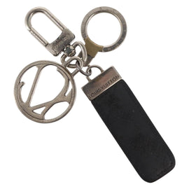 LOUIS VUITTON Taiga Porte Cles LV Club Key Ring Ardoise M65046 LV Auth bs30555