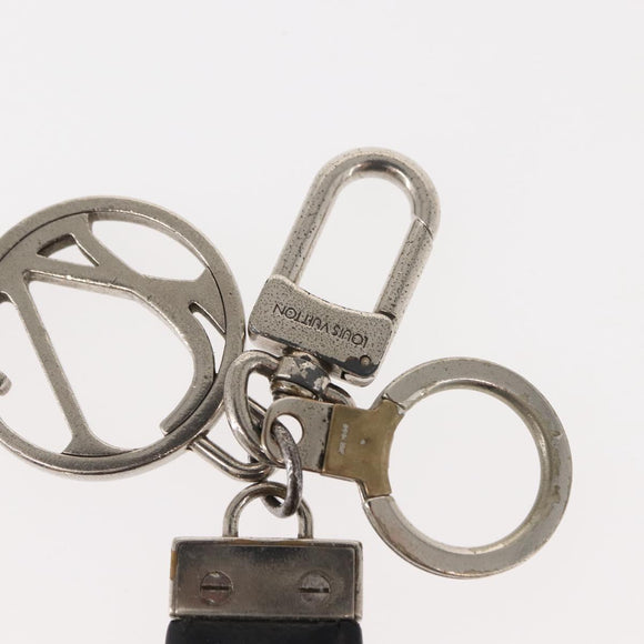 LOUIS VUITTON Taiga Porte Cles LV Club Key Ring Ardoise M65046 LV Auth bs30555