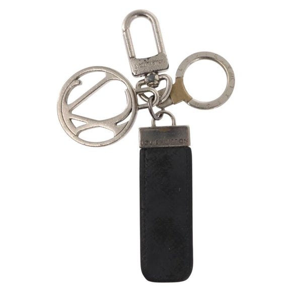 LOUIS VUITTON Taiga Porte Cles LV Club Key Ring Ardoise M65046 LV Auth bs30555