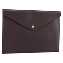 LOUIS VUITTON Taiga Document case Pouch Acajou M99087 LV Auth bs30556-1