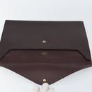 LOUIS VUITTON Taiga Document case Pouch Acajou M99087 LV Auth bs30556-8