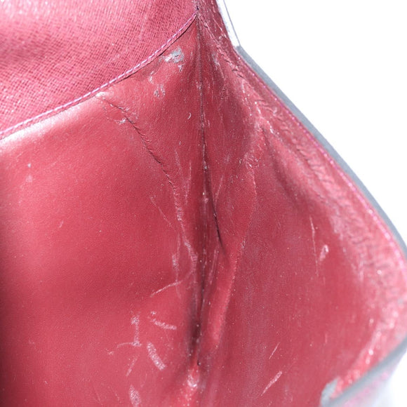 LOUIS VUITTON Taiga Document case Pouch Acajou M99087 LV Auth bs30556