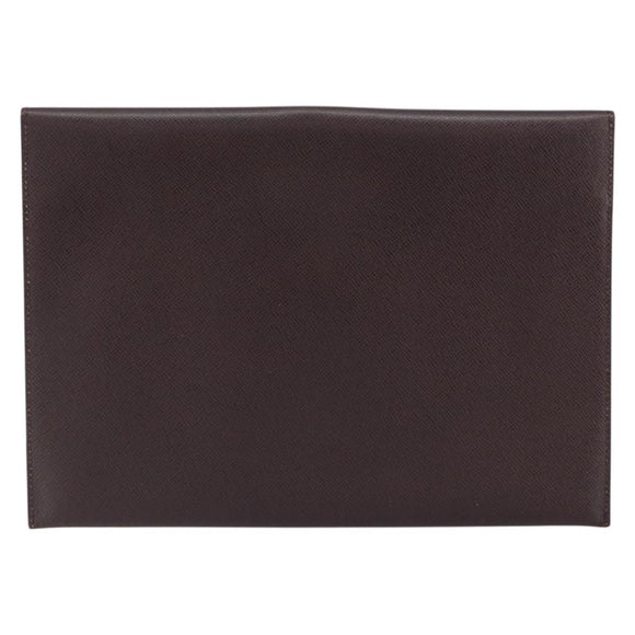 LOUIS VUITTON Taiga Document case Pouch Acajou M99087 LV Auth bs30556