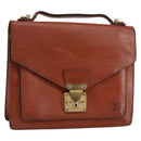 LOUIS VUITTON Epi Monceau 28 Hand Bag Brown M52123 LV Auth bs30558-1