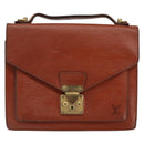LOUIS VUITTON Epi Monceau 28 Hand Bag Brown M52123 LV Auth bs30558-13