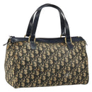 Christian Dior Trotter Canvas Boston Bag Navy Auth bs30562-1