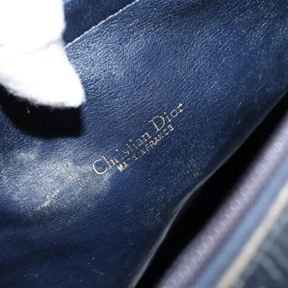 Christian Dior Trotter Canvas Boston Bag Navy Auth bs30562