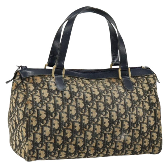 Christian Dior Trotter Canvas Boston Tasche Navy Auth bs30562