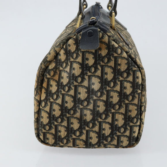 Christian Dior Trotter Canvas Boston Bag Navy Auth bs30562