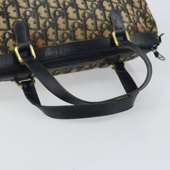 Christian Dior Trotter Canvas Boston Bag Navy Auth bs30562