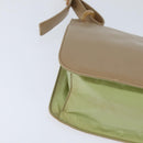 PRADA Shoulder Bag Leather Beige Auth bs30564-10