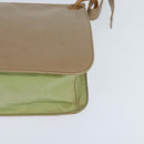 PRADA Shoulder Bag Leather Beige Auth bs30564-11