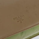 PRADA Shoulder Bag Leather Beige Auth bs30564-14