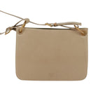 PRADA Shoulder Bag Leather Beige Auth bs30564-2