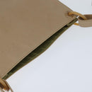 PRADA Shoulder Bag Leather Beige Auth bs30564-6