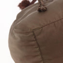 PRADA Tassel Shoulder Bag Nylon Khaki Gold Auth bs30567-11