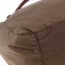 PRADA Tassel Shoulder Bag Nylon Khaki Gold Auth bs30567-13