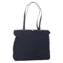 PRADA Tote Bag Nylon Navy Silver Auth bs30571-1