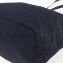 PRADA Tote Bag Nylon Navy Silver Auth bs30571-10