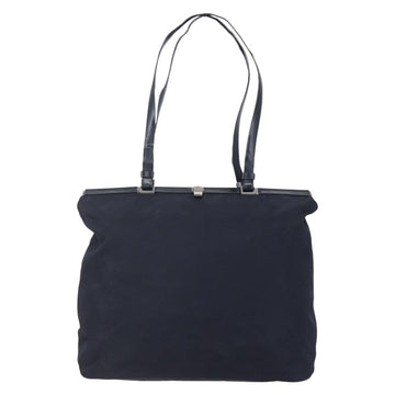 PRADA Tote Bag Nylon Navy Silver Auth bs30571 - 0